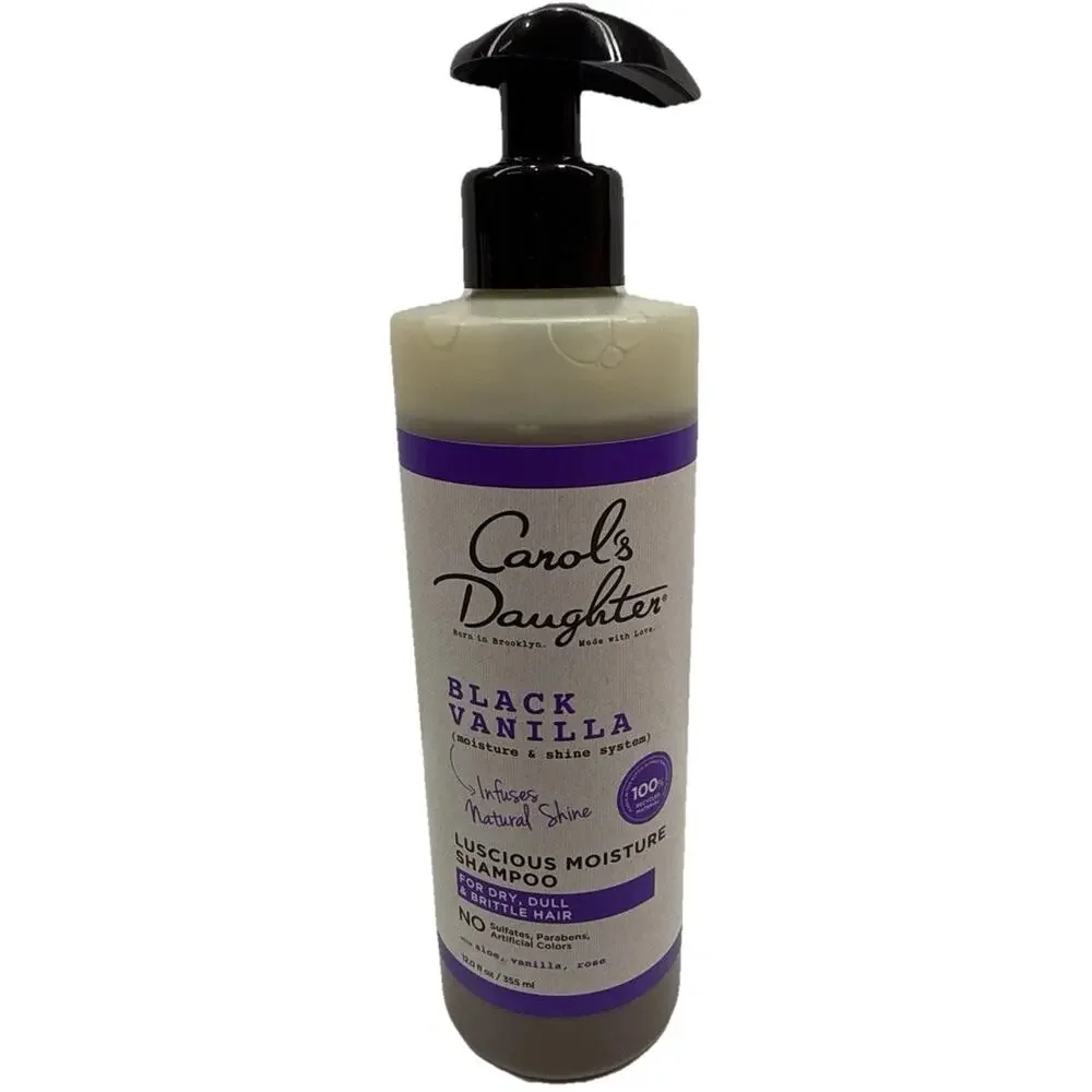Carol's Daughter Black Vanilla Shampoo 12oz Moisture Shine For Dry Dull Hair New